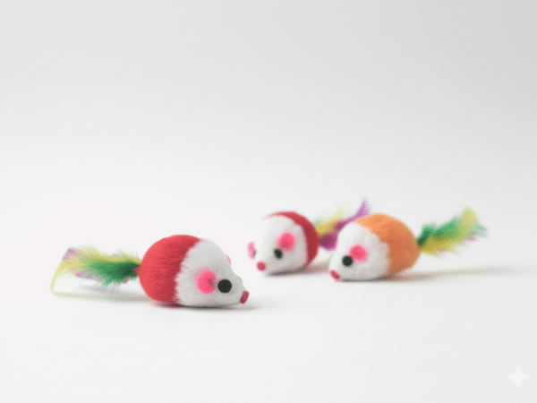 Myszka grzechotka z piórkiem